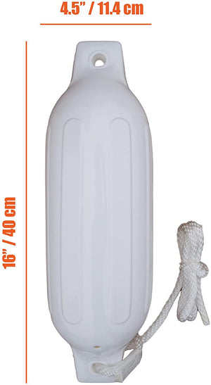 Guardabarros Seamax Heavy Duty para barcos grandes en blanco