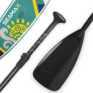 Seamax Carbon Fiber Adjustable SUP Paddle 65'-85' for Stand Up Paddle Board