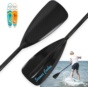 Seamax Carbon Fiber Adjustable SUP Paddle 65'-85' for Stand Up Paddle Board