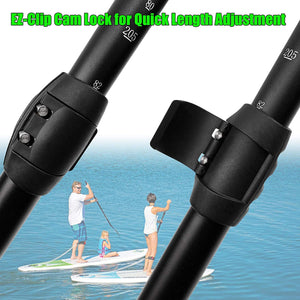 Seamax SUP Paddle para todas las tablas de paddle surf flotantes y portátiles, longitud ajustable de 68 a 82 pulgadas para niños y adultos