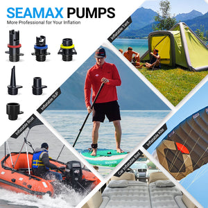 SIGNATURE EDITION SUP20D PRO DOUBLE STAGE 20PSI ELECTRIC AIR PUMP FOR INFLATABLE SUP AND BOAT, INTELLIGENT FIRMWARE WITH BUILT-IN TEMPERATURE SENSOR AND TIMER