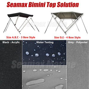 SEAMAX BIMINI SOLUTION FOR INFLATABLE BOAT, FIBERGLASS BOAT, AND ALUMINUM BOAT