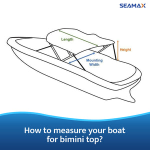 SEAMAX BIMINI SOLUTION FOR INFLATABLE BOAT, FIBERGLASS BOAT, AND ALUMINUM BOAT