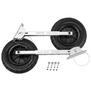 Seamax Deluxe 4 por 4 Boat Launching Dolly con sistema de ruedas de 14 ", calidad de grado comercial para botes inflables y botes de aluminio Carga máxima 600 lb