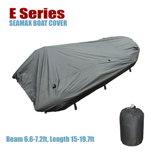 Inflatable Boat Cover, E Series for Beam 6.6-7.4ft, 4 Sizes fit 15-20ft boat